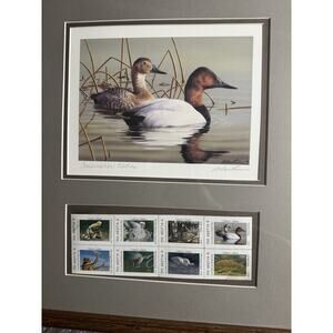 1999 TEXAS - Conservation Edition Stamp Print *BOB HAUTMAN* W/ 8 Collectors MNH